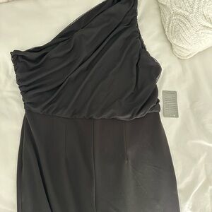 Love By Design Black One-Shoulder Jumpsuit